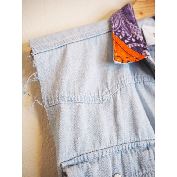 RP4LF Redone Denim Vest NWT - Picture 4 of 6
